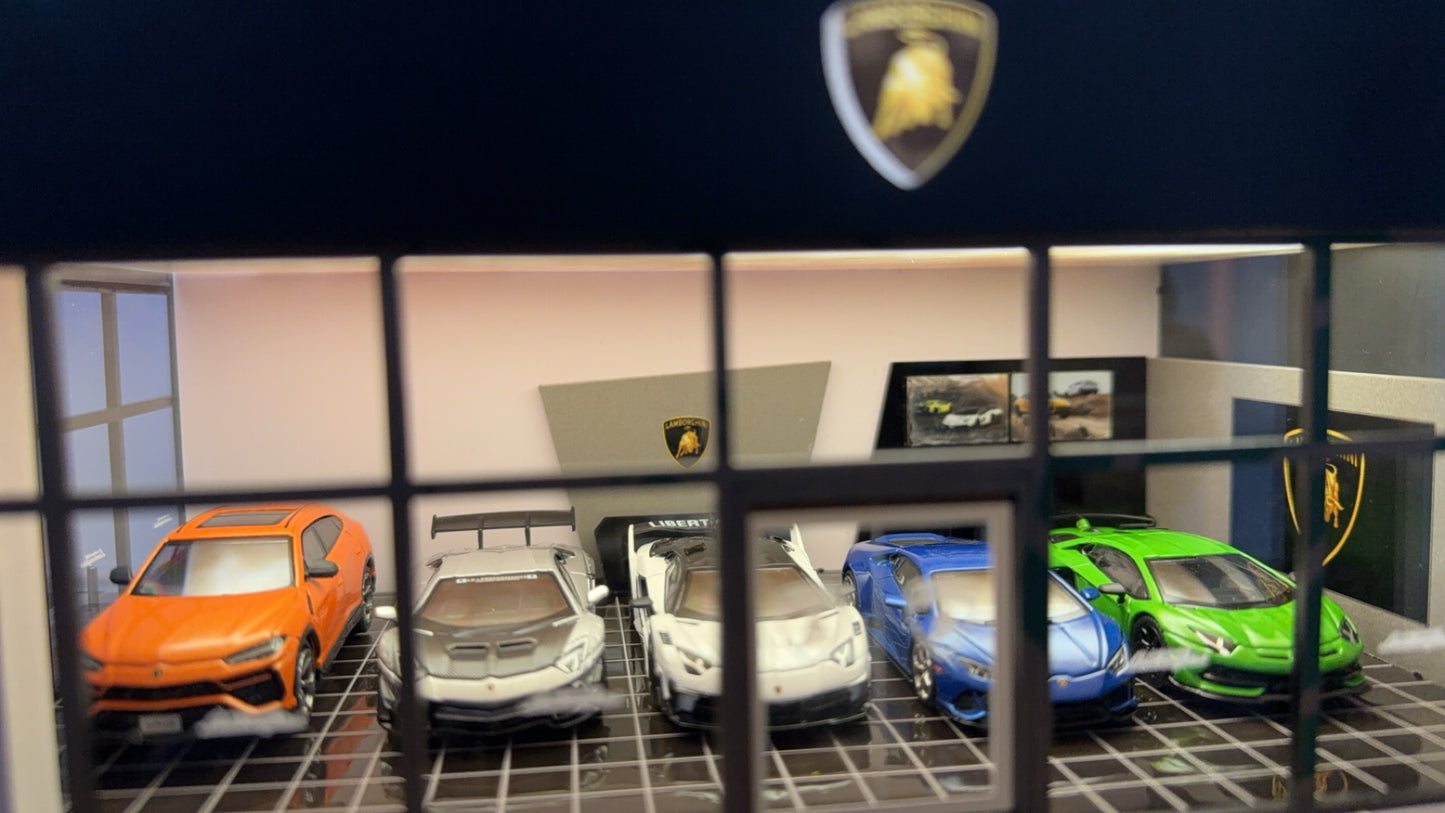 Lamborghini showroom 1/64 scale show piece