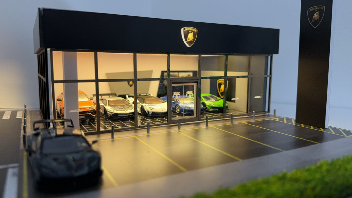 Lamborghini showroom 1/64 scale show piece