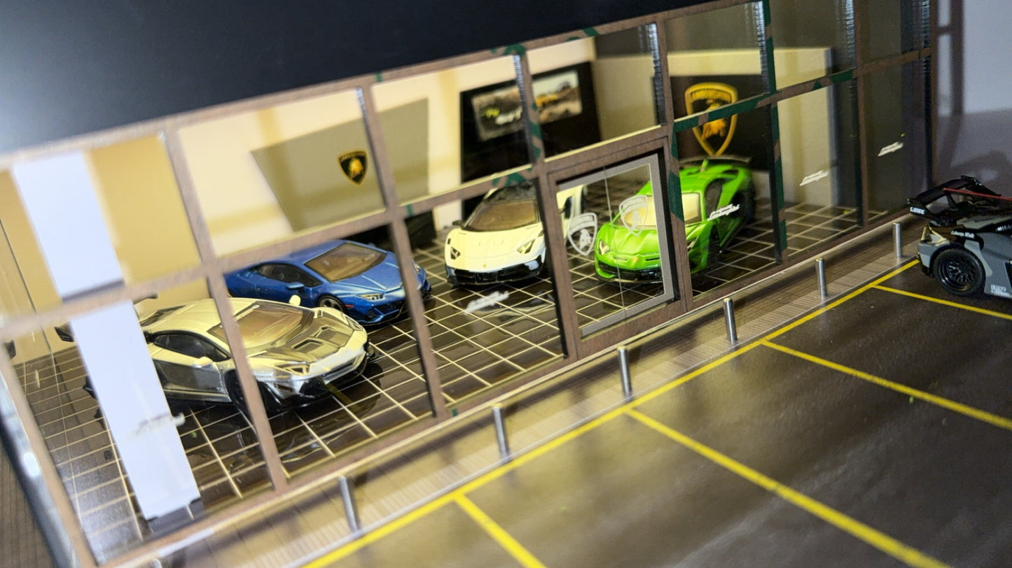 Lamborghini showroom 1/64 scale show piece