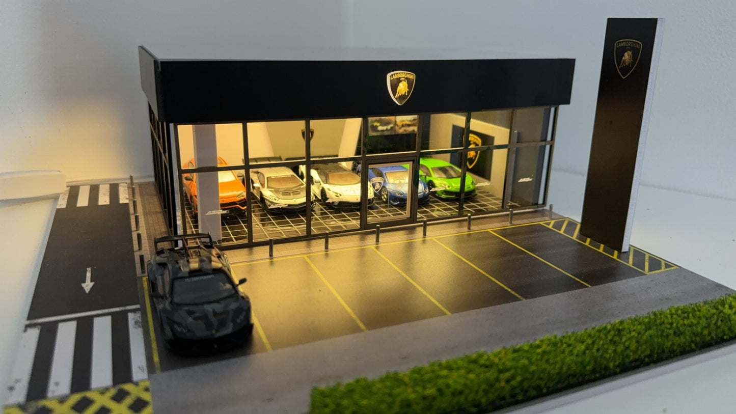 Lamborghini showroom 1/64 scale show piece